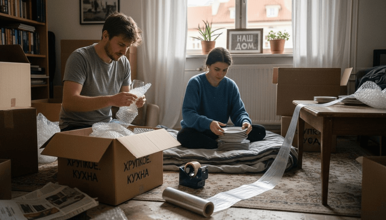 Упаковка вещей при переезде 2026: снизьте риск повреждений на 40%